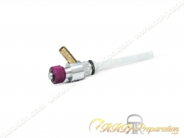 Robinet d'essence de compétition MALOSSI MHR gros volume Ø fixation 15mm pour durite Ø8mm