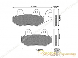 Plaquettes de frein NEWFREN avant pour mécaboite MBK X-POWER et YAMAHA TZR...