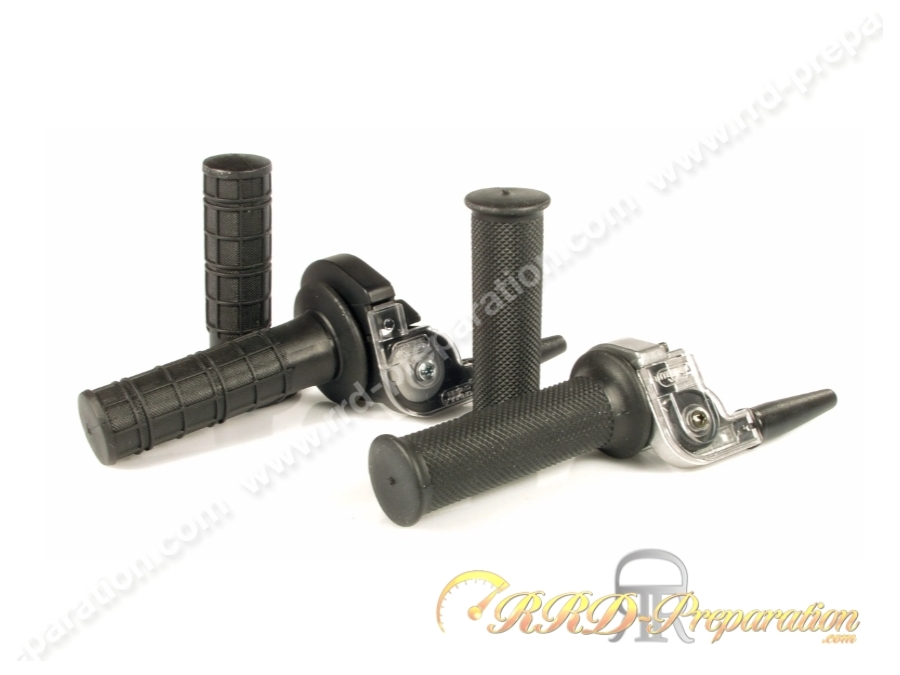 Poignée d'accélérateur, tirage rapide TOMMASELLI aluminium course 43mm (36mm a 148°) avec revêtements