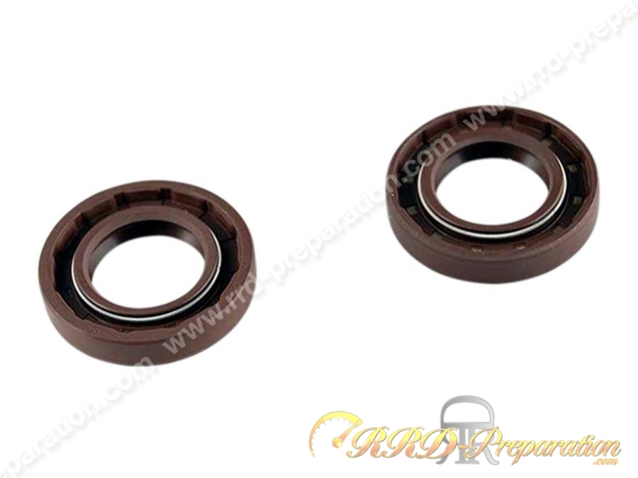 Paire de 2 joint spy (joint spi) compétition viton vilebrequin CGN double lèvres pour mécaboite moteur DERBI euro 1, 2, 3 & 4