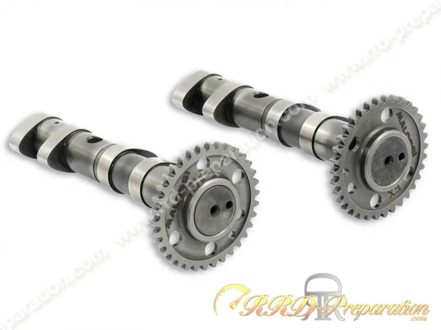 Jeu de 2 arbres à cames de compétition MALOSSI POWER CAM pour YAMAHA TMAX 500