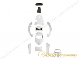Kit 9 pièces de carénage BCD PACK FULL pour Booster MBK, YAMAHA Bw's après 2004 blanc ou noir au choix