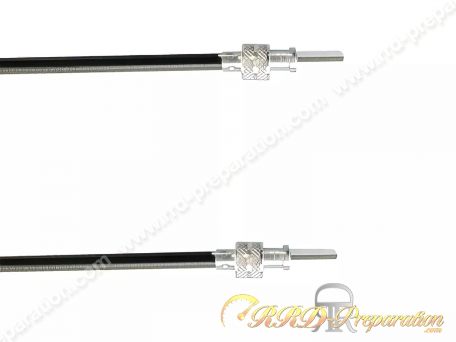 Câble transmission compteur HURET TEKNIX pour cyclomoteur MBK 51 / MOTOBECANE longueur 650mm carré de 1,8mm / 1,8mm