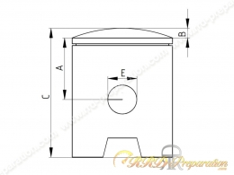 Piston bi-segment Ø48mm BARIKIT pour kit 70 aluminium sur SUZUKI SMX et RMX