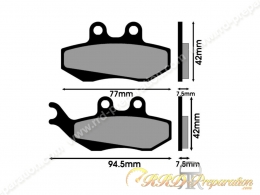 Plaquettes de frein POLINI avant / arrière moto, scooter APRILIA, BENELLI, BETA, DERBI, GILERA, PEUGEOT...