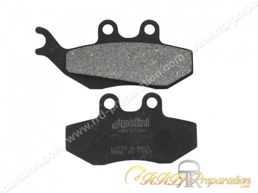 Plaquettes de frein POLINI avant / arrière moto, scooter APRILIA, BENELLI, BETA, DERBI, GILERA, PEUGEOT...
