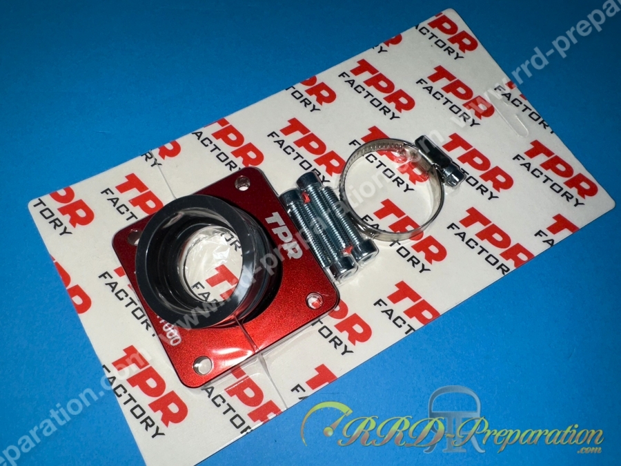 Pipe d'admission Ø28 / 30mm TOP PERFORMANCES TPR orientable spéciale carters TPR 100 pour moto 50 MINARELLI AM6