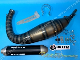 Pot d'échappement MALOSSI MHR 100 SUPERMOTO passage bas pour moto 50 moteur minarelli am6