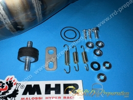 Pot d'échappement MALOSSI MHR 100 SUPERMOTO passage bas pour moto 50 moteur minarelli am6