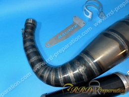 Pot d'échappement MALOSSI MHR 100 SUPERMOTO passage bas pour moto 50 moteur minarelli am6