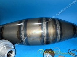 Pot d'échappement MALOSSI MHR 100 SUPERMOTO passage bas pour moto 50 moteur minarelli am6