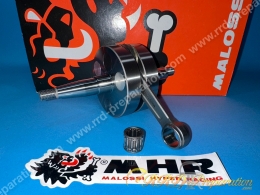 Vilebrequin MALOSSI MHR course longue 47mm / bielle 100mm / Axe 14mm moteur minarelli am6