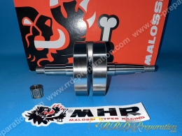 Vilebrequin MALOSSI MHR course longue 47mm / bielle 100mm / Axe 14mm moteur minarelli am6