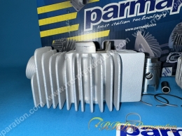 Kit haut moteur 125 Ø42mm DROIT PARMAKIT aluminium pour RUMI bi-cylindre 2T