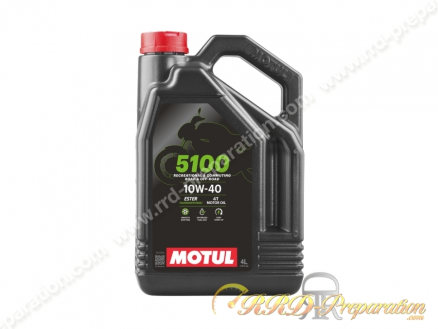 Huile moteur MOTUL 5100 semi techno synthèse 10W40 4T 1L, 2L ou 4L au choix
