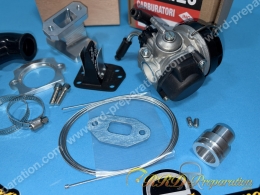 Kit carburation DELLORTO SHA 16mm montage souple à clapets pour MOTOBECANE AV7 avec filtre à air, pipe, câble...