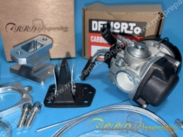Kit carburation DELLORTO SHA 16mm montage souple à clapets pour MOTOBECANE AV7 avec filtre à air, pipe, câble...