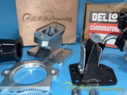 Kit carburation ECO SHA 15mm montage souple à clapets pour MOTOBECANE AV7 avec filtre à air, pipe...