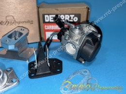 Kit carburation ECO SHA 15mm rigide à clapets pour MOTOBECANE AV7 avec filtre à air, pipe...