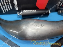Pot d'échappement TURBOKIT TK COMPETITION 80 passage bas pour motos 50 moteur MINARELLI AM6