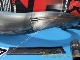 Pot d'échappement TURBOKIT TK COMPETITION 80 passage bas pour motos 50 moteur MINARELLI AM6