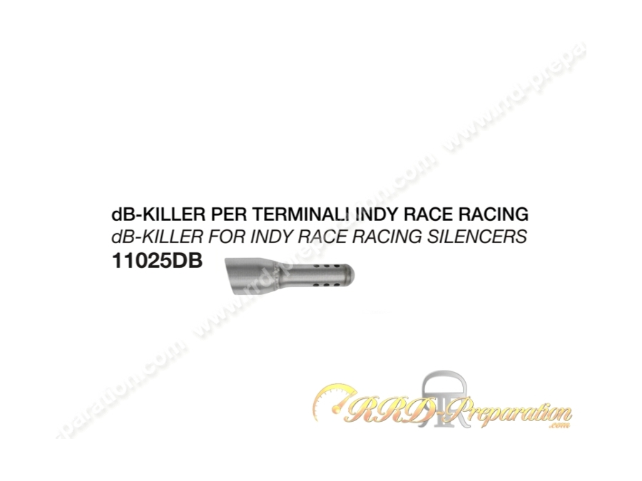 Réducteur de bruit DB KILLER RACING ARROW pour ligne complète INDY RACE EVO racing pour Yamaha TMAX 560 de 2025/2026