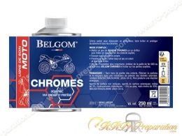 Nettoyant / crème polish BELGOM pour tous les chromes 250Ml