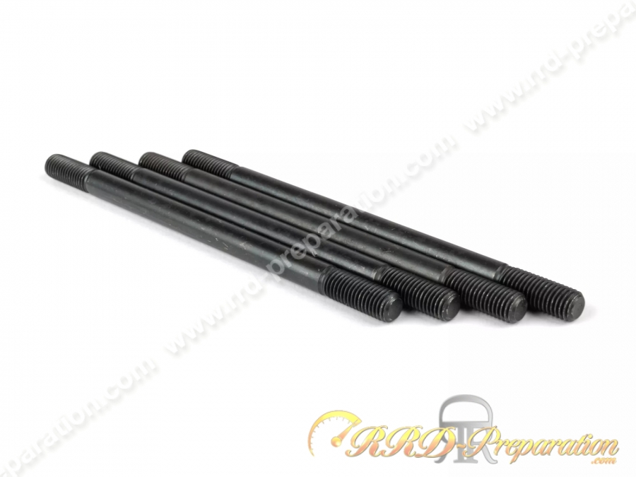 Jeu de 4 goujons M7 x 118mm STAGE6 pour MINARELLI AM6 / Derbi
