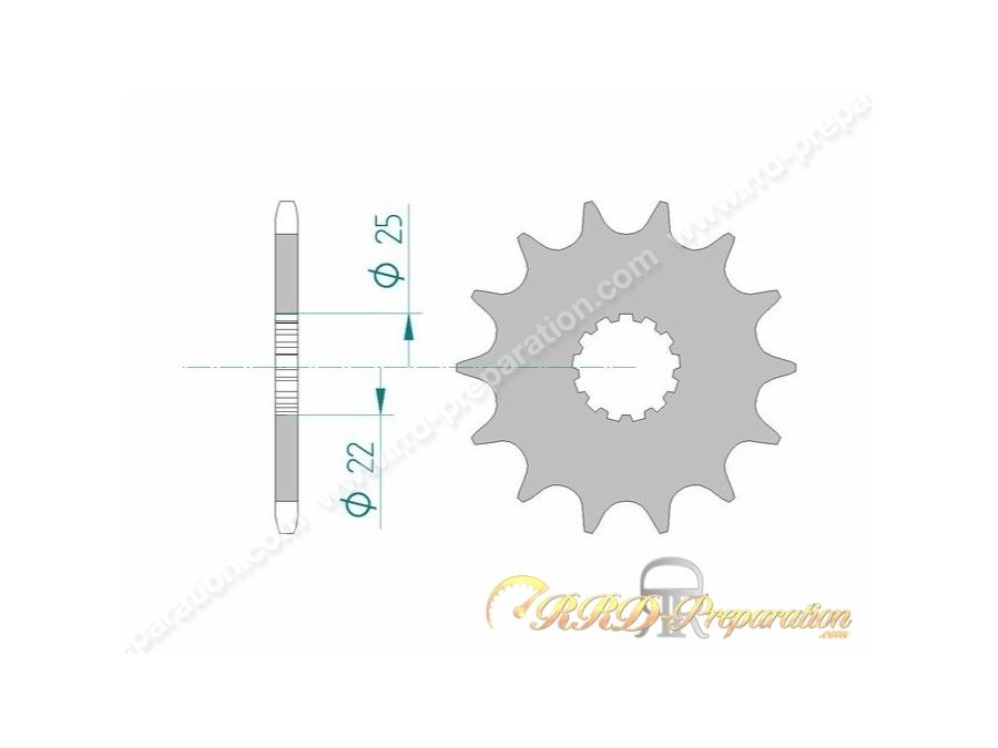 Pignon de sortie de boite AFAM dents au choix pour moto KAWASAKI ER6, VERSYS, SUZUKI GLADIUS... largeur 520
