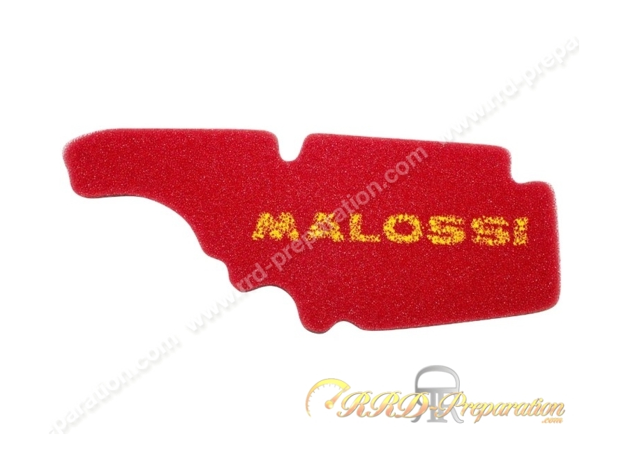 Mousse de filtre à air MALOSSI pour boite à air d'origine maxi-scooter APRILIA, DERBI, PIAGGIO FLY, VESPA 50, 125, 150 4T