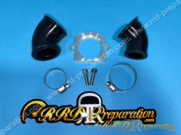 Pipe d'admission CGN orientable carburateur 15 à 28 (fixation Ø24 a 32mm) scooter PIAGGIO (Typhoon, nrg...)