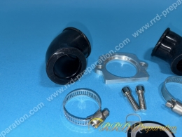 Pipe d'admission CGN orientable carburateur 15 à 28 (fixation Ø24 a 32mm) scooter PIAGGIO (Typhoon, nrg...)