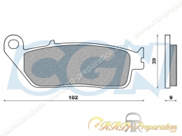 Plaquette de frein avant GALFER pour maxi-scooter / moto HONDA, YAMAHA, SUZUKI...