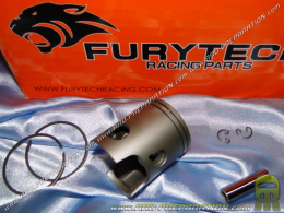 Piston FURYTECH bi-segments Ø40,2mm axe 10mm pour kit FURYTECH RS10 GT 50cc sur scooter minarelli vertical (booster, bws...)