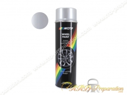 Bombe spray peinture MOTIP gris argent spécial pour jante 500ML