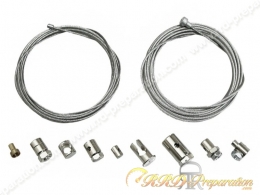 Kit câbles + serres câbles, barillet CGN pour cyclomoteur ou autres