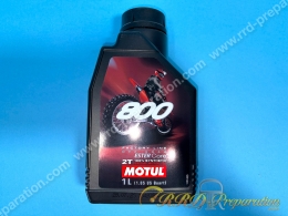 Huile moteur MOTUL 800 LINE OFF ROAD 100% Synthèse 2 temps 1L ou 4L au choix