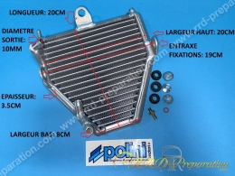 Radiateur de refroidissement alu 20X18X20cm compétition universel POLINI