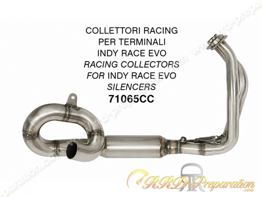 Collecteur racing pour silencieux INDY RACE EVO ARROW pour Kawasaki NINJA 650 et Z 650 de 2024 à 2026