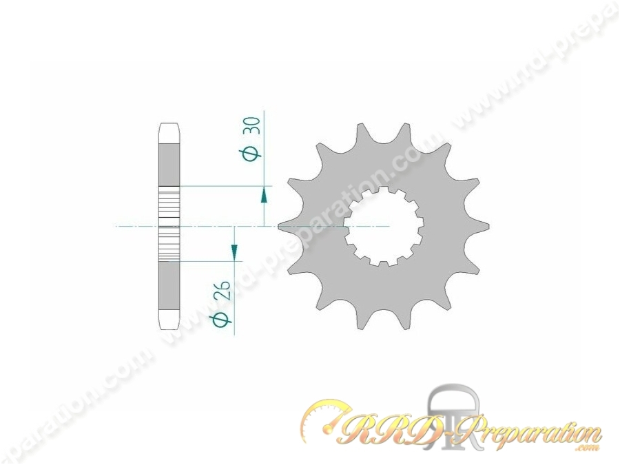 Pignon de sortie de boite AFAM dents au choix pour moto TRIUMPH DAYTONA, LEGEND, SPEED TRIPLE... largeur 530