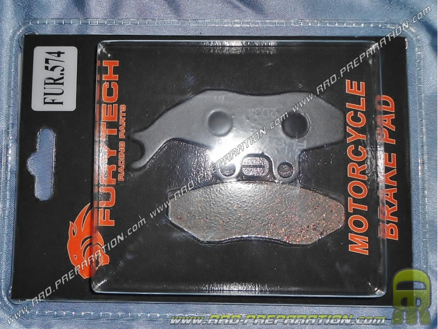 FURYTECH brake pads for APRILIA , BETA, DERBI , GAS GAS, MALAGUTI, MBK, YAMAHA , PEUGEOT ,...