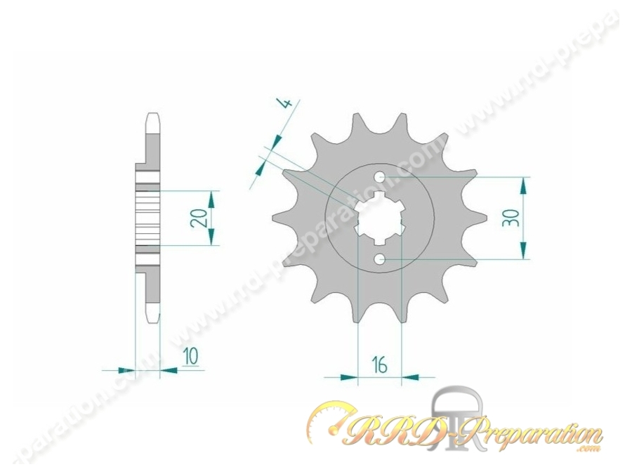 Pignon de sortie de boite AFAM dents au choix pour CAGIVA 125 MITO, BLUES, FRECCIA, PLANET ...