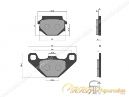 Plaquettes de frein MALOSSI avant pour SCOOTER, QUAD KYMCO AGILITY, PEOPLE, MXU, MXER, SYM HD...