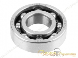 Roulement renforcé cage acier riveté ZKL 6203 C3 17X40X12mm pour Peugeot 103 côté allumage ou autre application