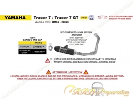 Ligne complète racing ARROW ICON pour Yamaha Tracer 7 / Tracer 7 GT de 2025/2026