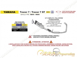 Ligne complète racing ARROW INDY RACE EVO pour Yamaha Tracer 7 / Tracer 7 GT de 2025/2026