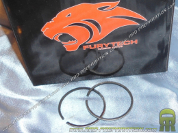 Set of 2 segments Ø40mm for kit font FURYTECH 50cc on minarelli horizontal air (ovetto, neos, ...)