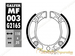 Mâchoires de frein GALFER 110X25 pour HONDA CB50, NX, XL, XR..125