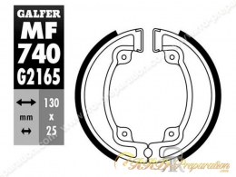Mâchoires de frein arrière GALFER 130X25 pour KYMCO AGILITY / PEOPLE / MOVIE...