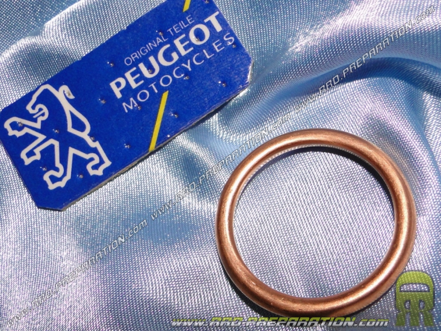 Joint de pot d'échappement rond PEUGEOT cuivre gros diamètre 35mm (a visser) pour PEUGEOT SCOOTERS, 103 et FOX